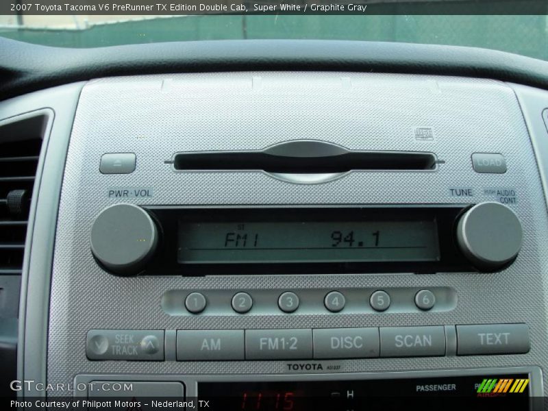 Super White / Graphite Gray 2007 Toyota Tacoma V6 PreRunner TX Edition Double Cab