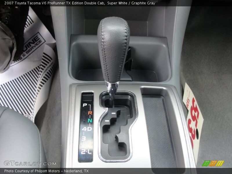 Super White / Graphite Gray 2007 Toyota Tacoma V6 PreRunner TX Edition Double Cab
