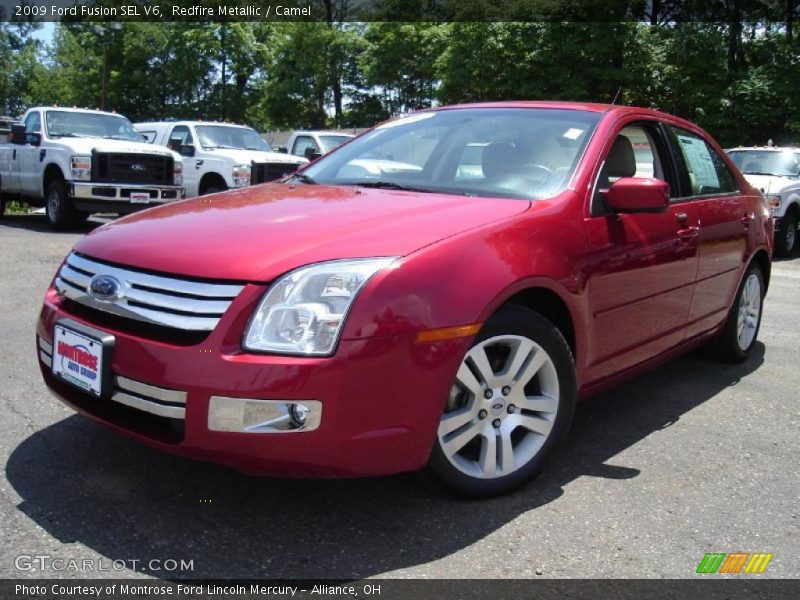 Redfire Metallic / Camel 2009 Ford Fusion SEL V6