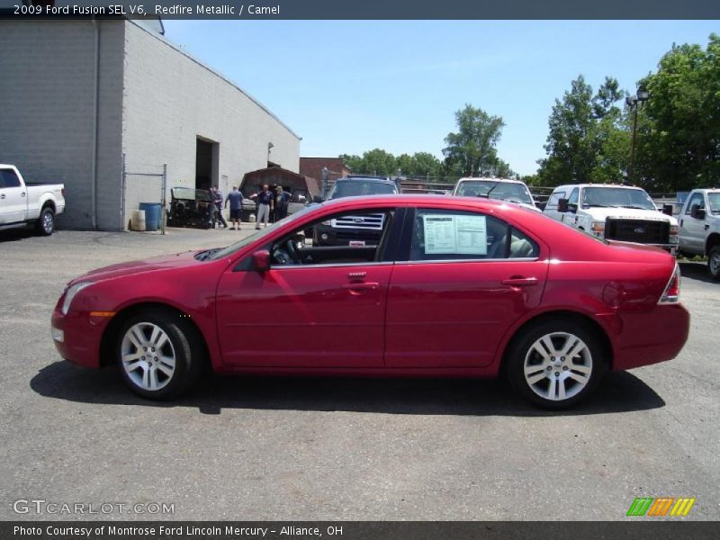 Redfire Metallic / Camel 2009 Ford Fusion SEL V6