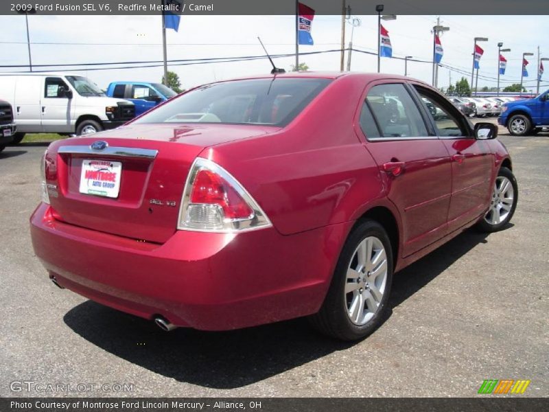 Redfire Metallic / Camel 2009 Ford Fusion SEL V6