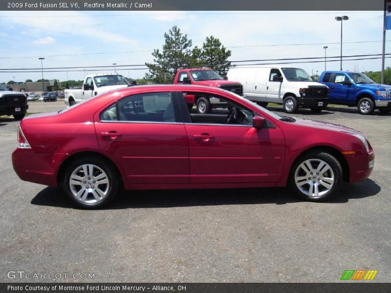 Redfire Metallic / Camel 2009 Ford Fusion SEL V6