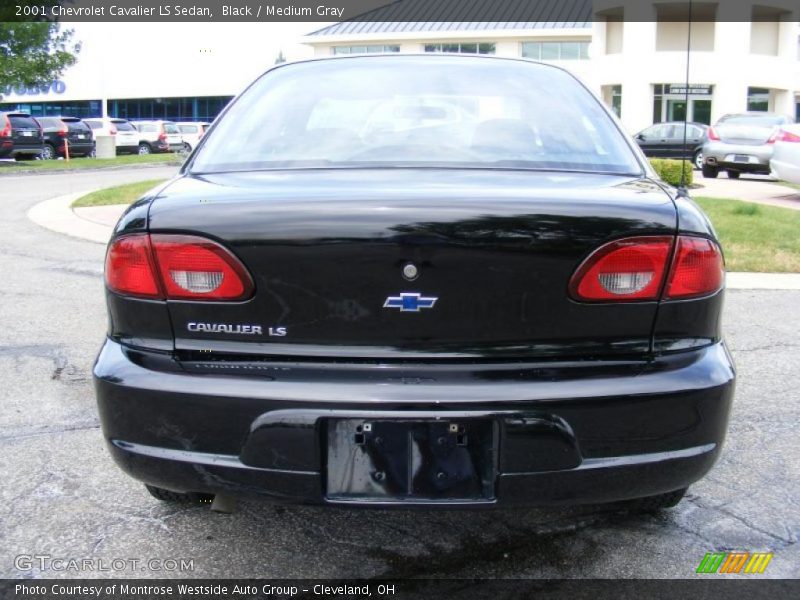 Black / Medium Gray 2001 Chevrolet Cavalier LS Sedan