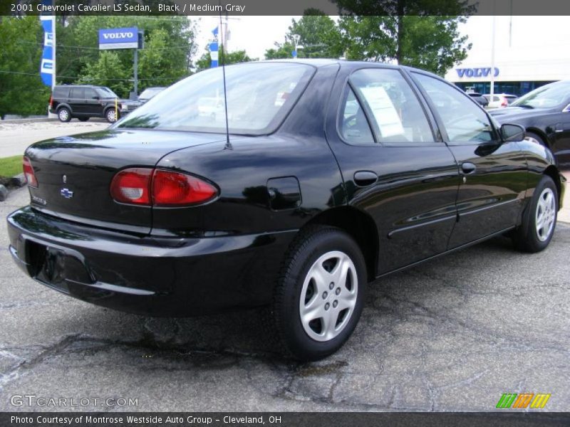 Black / Medium Gray 2001 Chevrolet Cavalier LS Sedan