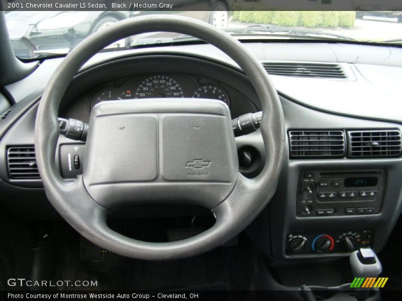 Black / Medium Gray 2001 Chevrolet Cavalier LS Sedan
