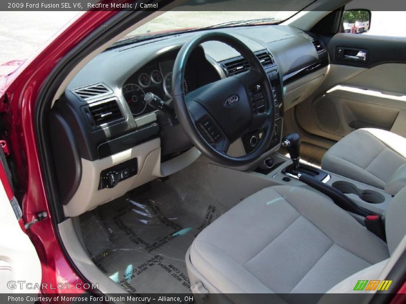 Redfire Metallic / Camel 2009 Ford Fusion SEL V6