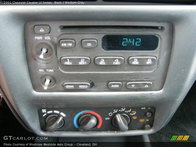 Black / Medium Gray 2001 Chevrolet Cavalier LS Sedan