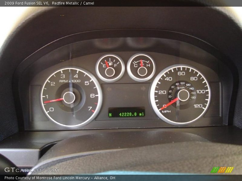 Redfire Metallic / Camel 2009 Ford Fusion SEL V6
