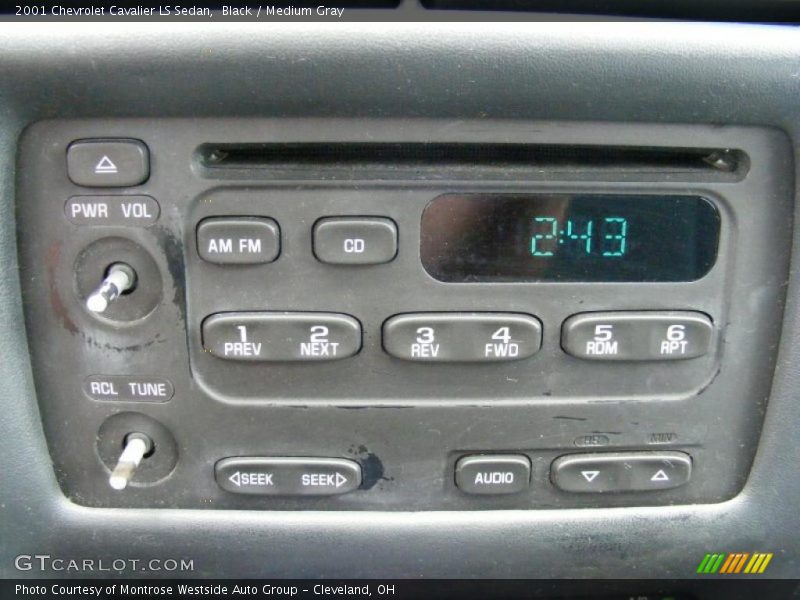 Black / Medium Gray 2001 Chevrolet Cavalier LS Sedan