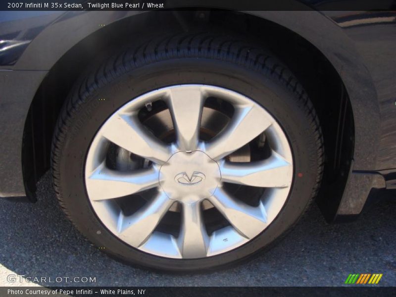 Twilight Blue Pearl / Wheat 2007 Infiniti M 35x Sedan