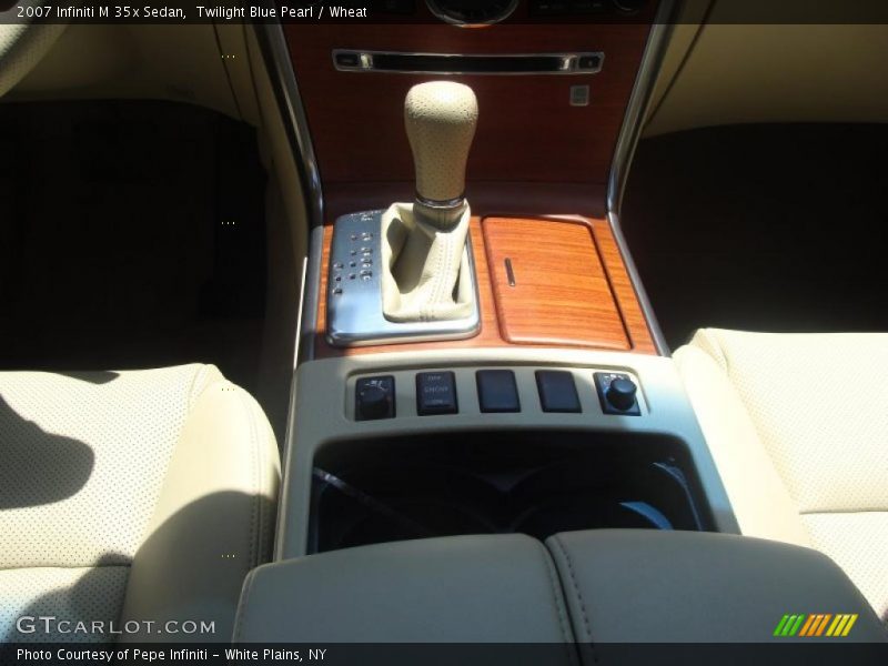 Twilight Blue Pearl / Wheat 2007 Infiniti M 35x Sedan