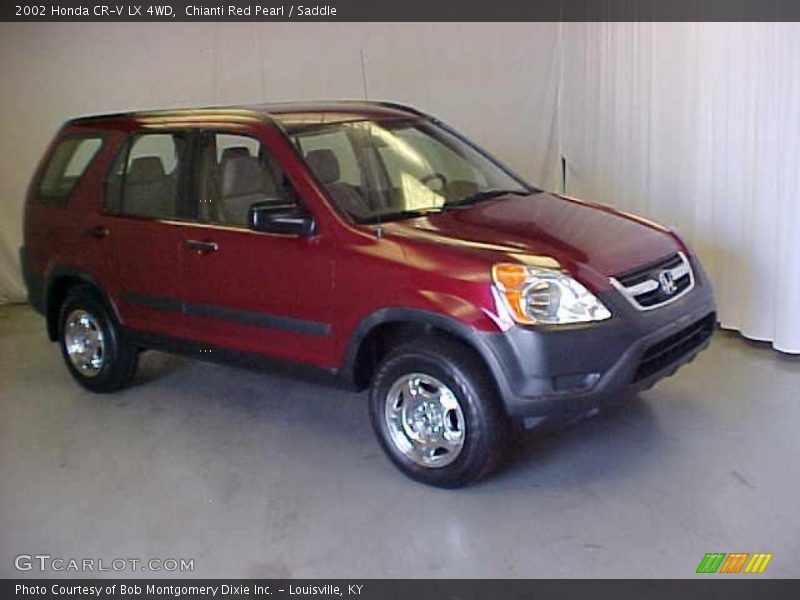 Chianti Red Pearl / Saddle 2002 Honda CR-V LX 4WD