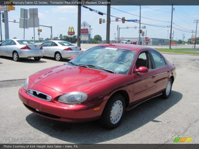 Toreador Red Metallic / Medium Graphite 1997 Mercury Sable GS Sedan