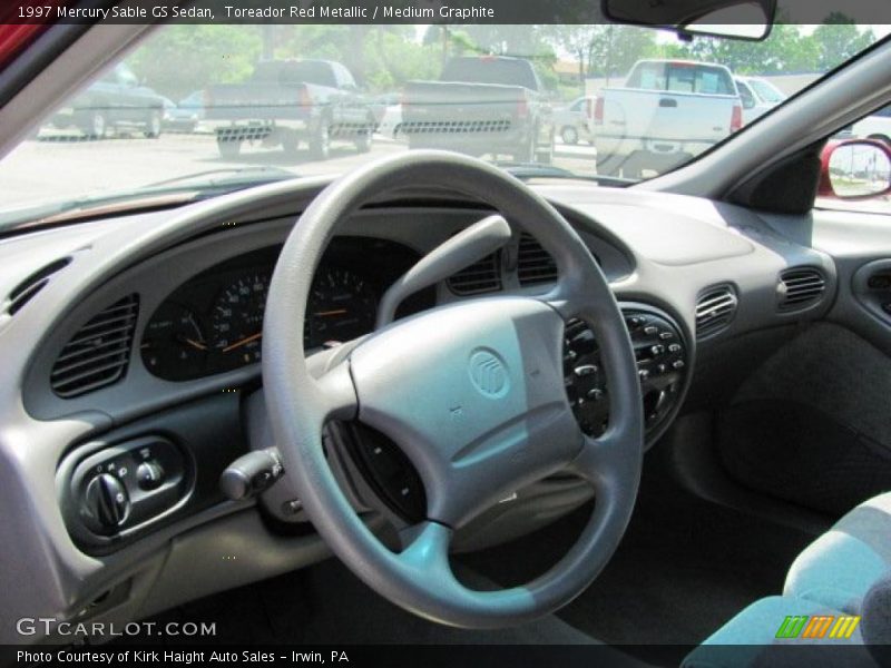 Toreador Red Metallic / Medium Graphite 1997 Mercury Sable GS Sedan