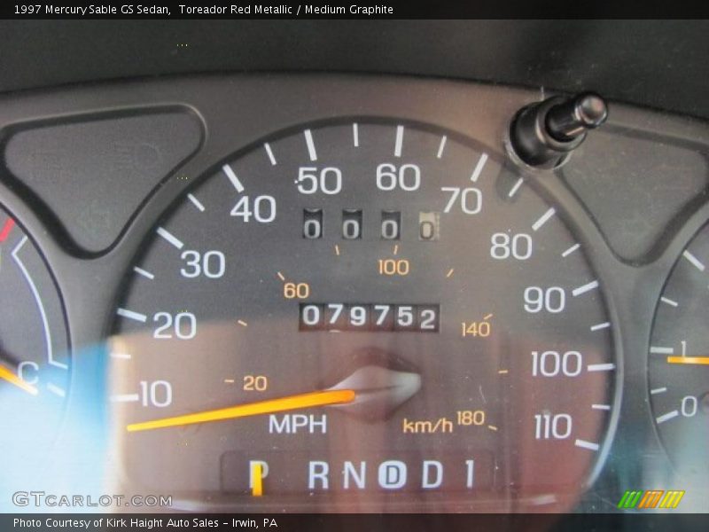 Toreador Red Metallic / Medium Graphite 1997 Mercury Sable GS Sedan