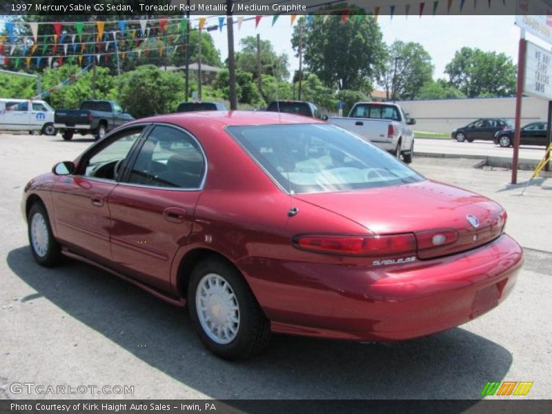Toreador Red Metallic / Medium Graphite 1997 Mercury Sable GS Sedan