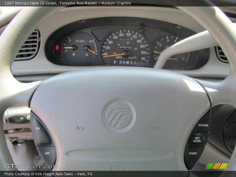 Toreador Red Metallic / Medium Graphite 1997 Mercury Sable GS Sedan