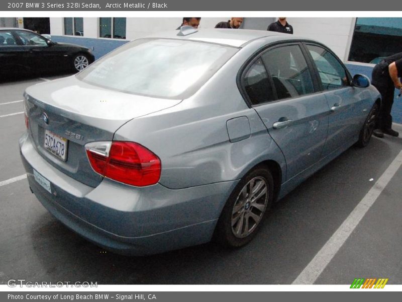 Arctic Metallic / Black 2007 BMW 3 Series 328i Sedan