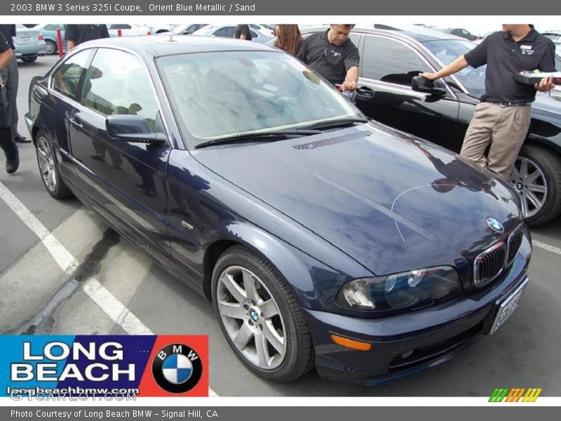 Orient Blue Metallic / Sand 2003 BMW 3 Series 325i Coupe