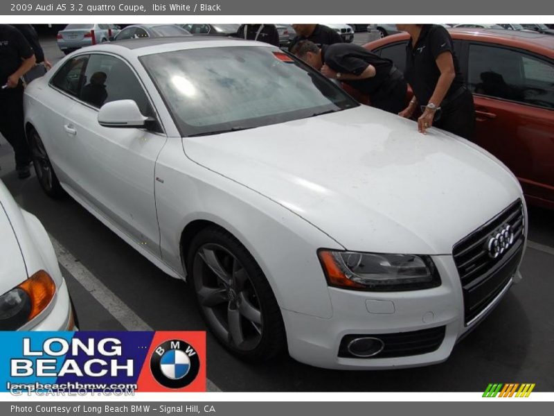Ibis White / Black 2009 Audi A5 3.2 quattro Coupe