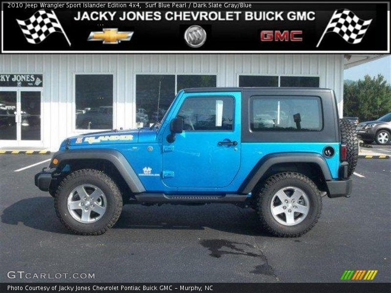 Surf Blue Pearl / Dark Slate Gray/Blue 2010 Jeep Wrangler Sport Islander Edition 4x4