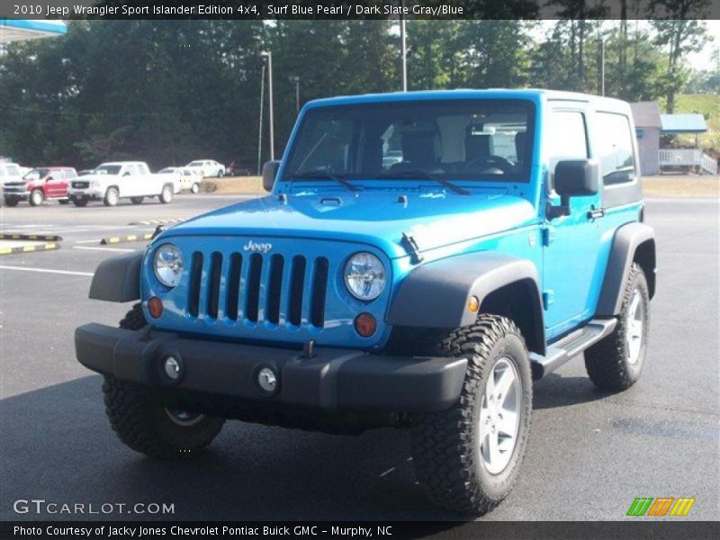 Surf Blue Pearl / Dark Slate Gray/Blue 2010 Jeep Wrangler Sport Islander Edition 4x4