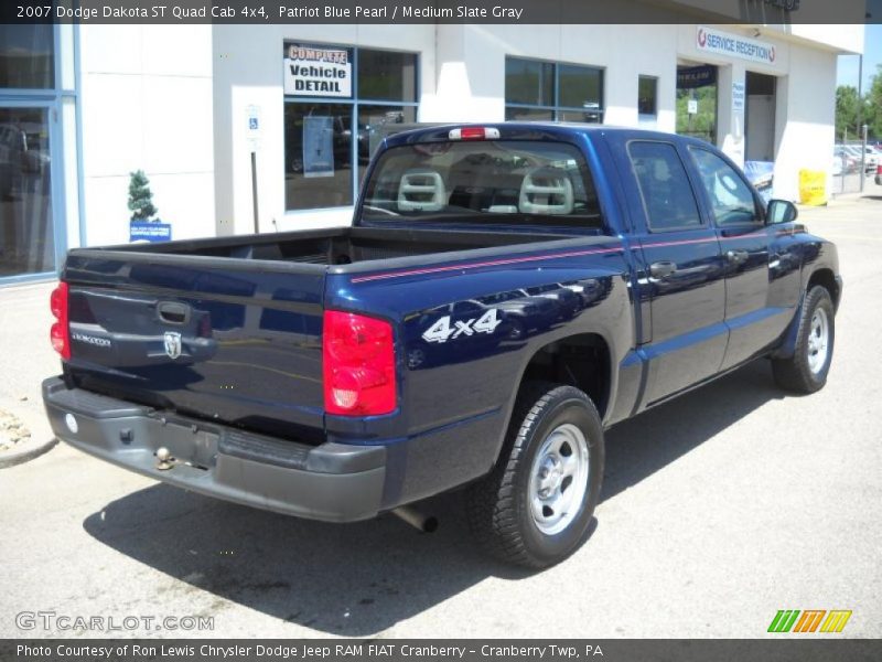 Patriot Blue Pearl / Medium Slate Gray 2007 Dodge Dakota ST Quad Cab 4x4
