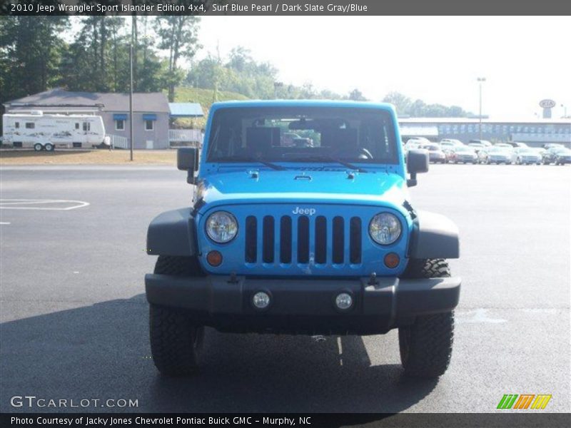 Surf Blue Pearl / Dark Slate Gray/Blue 2010 Jeep Wrangler Sport Islander Edition 4x4