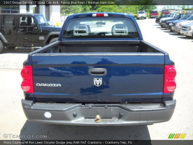 Patriot Blue Pearl / Medium Slate Gray 2007 Dodge Dakota ST Quad Cab 4x4
