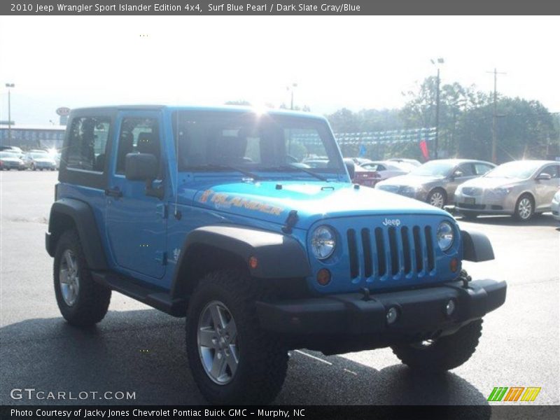 Surf Blue Pearl / Dark Slate Gray/Blue 2010 Jeep Wrangler Sport Islander Edition 4x4