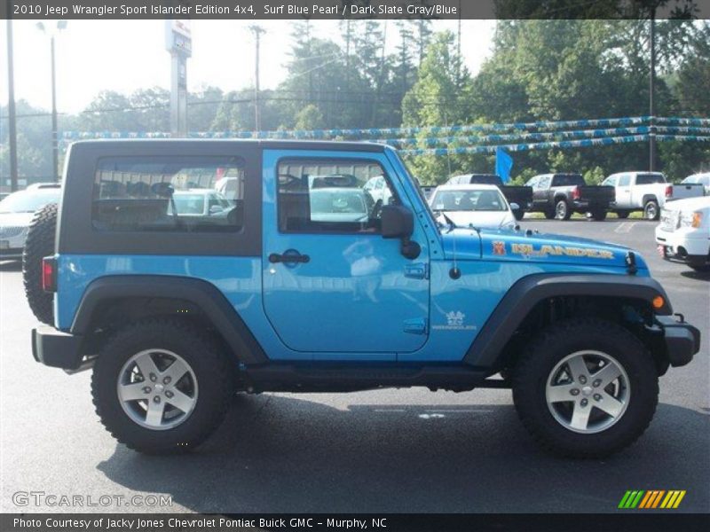 Surf Blue Pearl / Dark Slate Gray/Blue 2010 Jeep Wrangler Sport Islander Edition 4x4