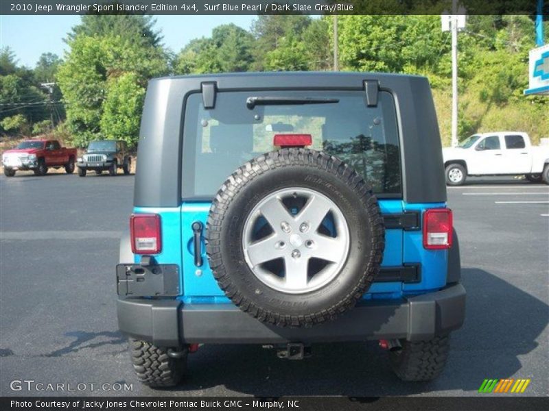 Surf Blue Pearl / Dark Slate Gray/Blue 2010 Jeep Wrangler Sport Islander Edition 4x4