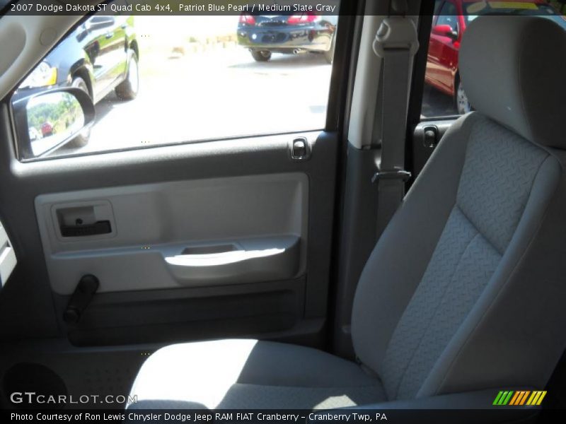 Patriot Blue Pearl / Medium Slate Gray 2007 Dodge Dakota ST Quad Cab 4x4