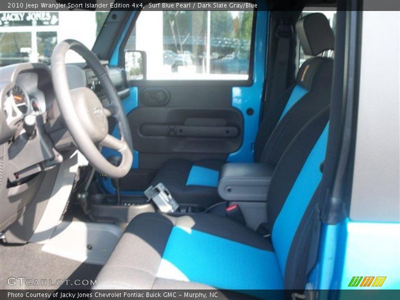 Surf Blue Pearl / Dark Slate Gray/Blue 2010 Jeep Wrangler Sport Islander Edition 4x4