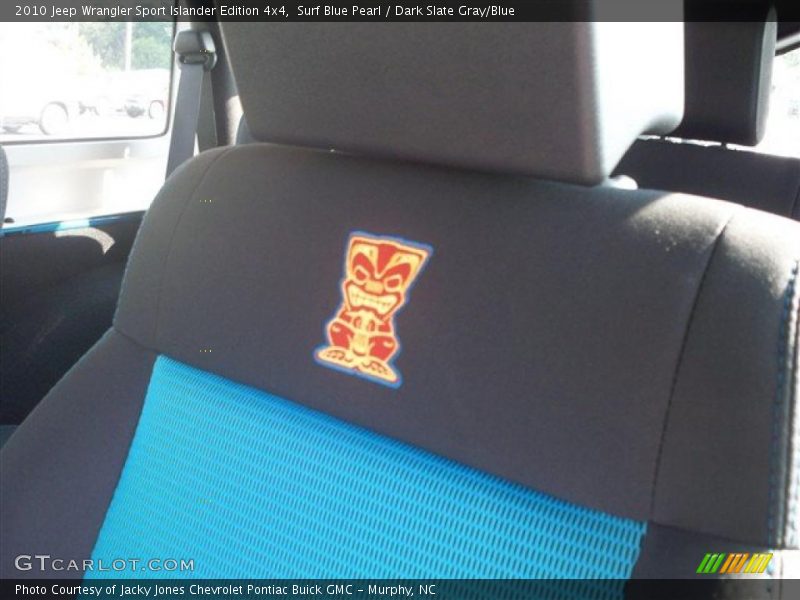 Surf Blue Pearl / Dark Slate Gray/Blue 2010 Jeep Wrangler Sport Islander Edition 4x4