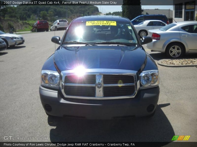 Patriot Blue Pearl / Medium Slate Gray 2007 Dodge Dakota ST Quad Cab 4x4