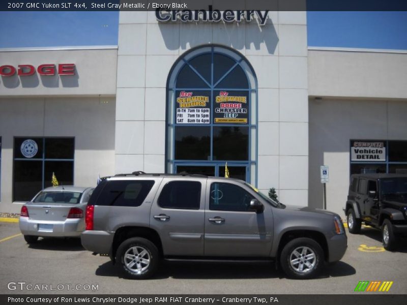 Steel Gray Metallic / Ebony Black 2007 GMC Yukon SLT 4x4