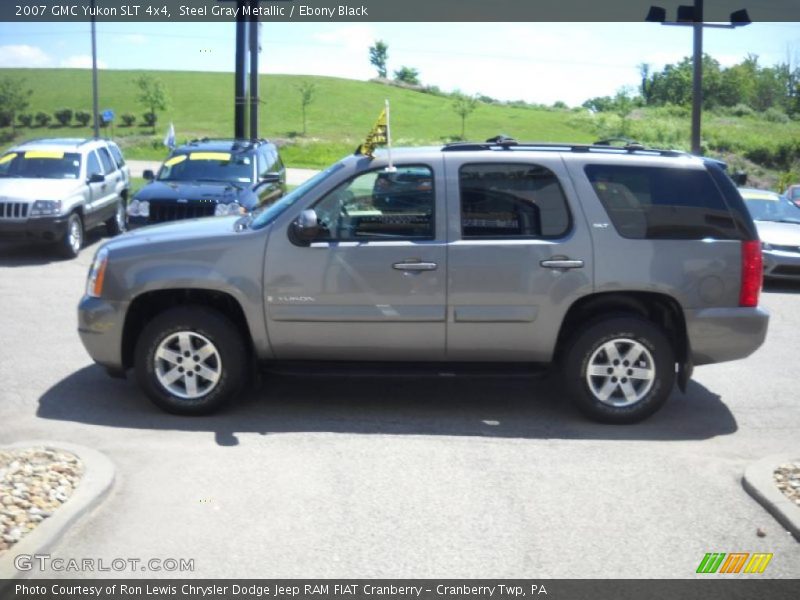 Steel Gray Metallic / Ebony Black 2007 GMC Yukon SLT 4x4