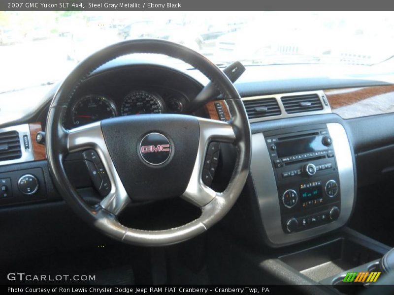 Steel Gray Metallic / Ebony Black 2007 GMC Yukon SLT 4x4