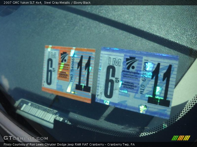 Steel Gray Metallic / Ebony Black 2007 GMC Yukon SLT 4x4