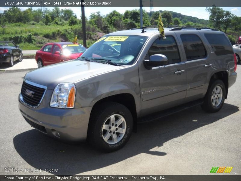 Steel Gray Metallic / Ebony Black 2007 GMC Yukon SLT 4x4