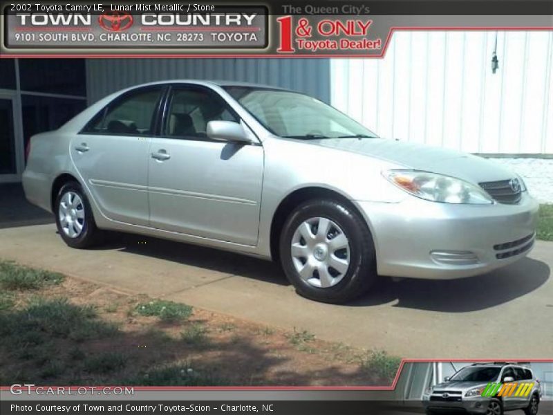 Lunar Mist Metallic / Stone 2002 Toyota Camry LE