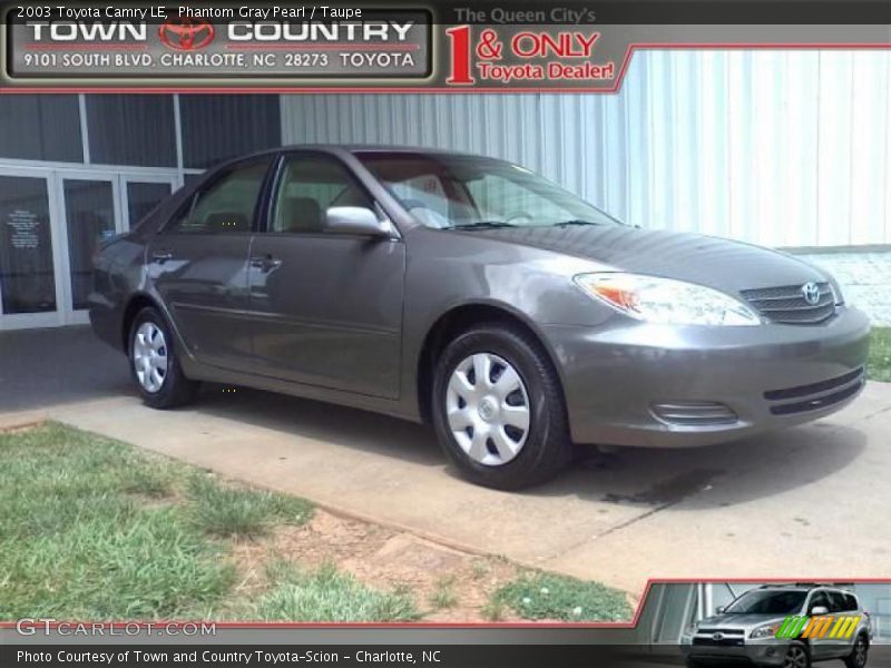 Phantom Gray Pearl / Taupe 2003 Toyota Camry LE