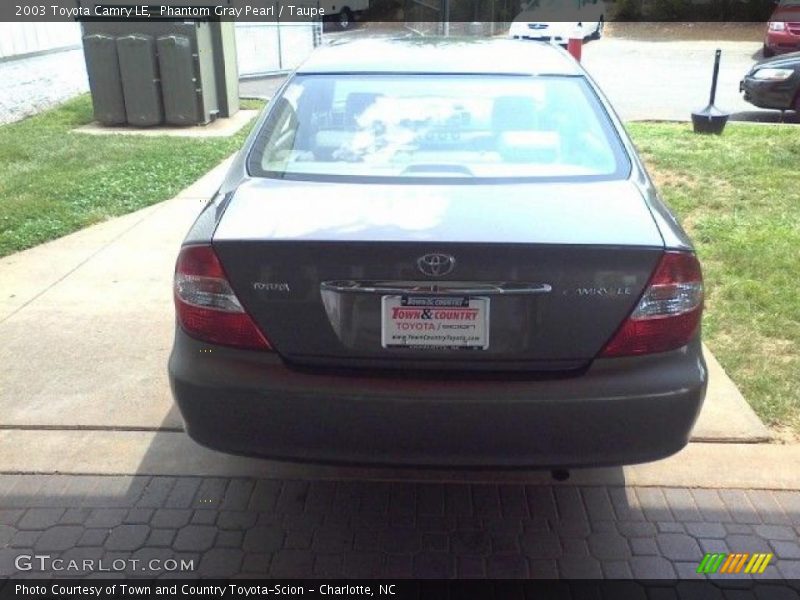 Phantom Gray Pearl / Taupe 2003 Toyota Camry LE