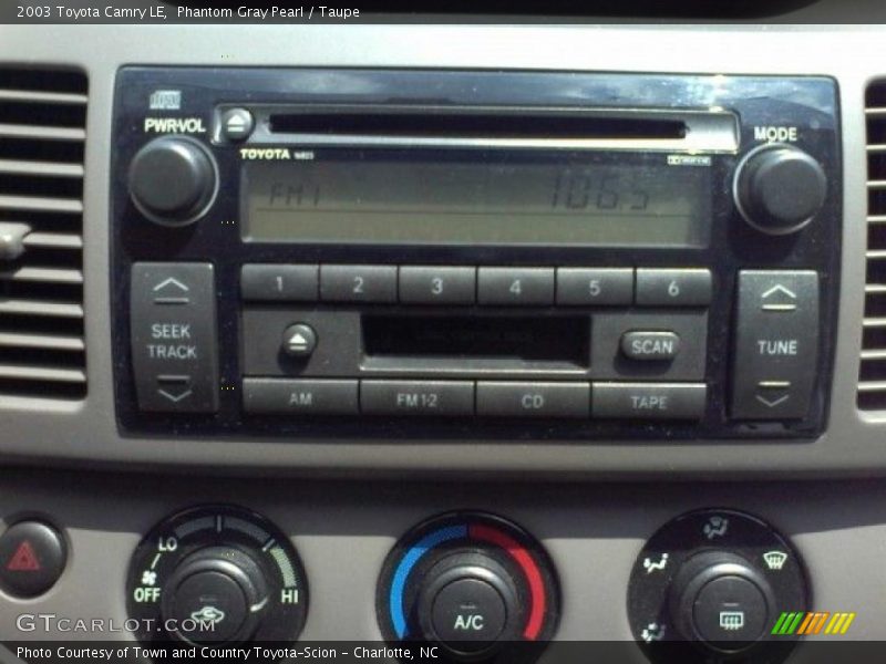 Phantom Gray Pearl / Taupe 2003 Toyota Camry LE