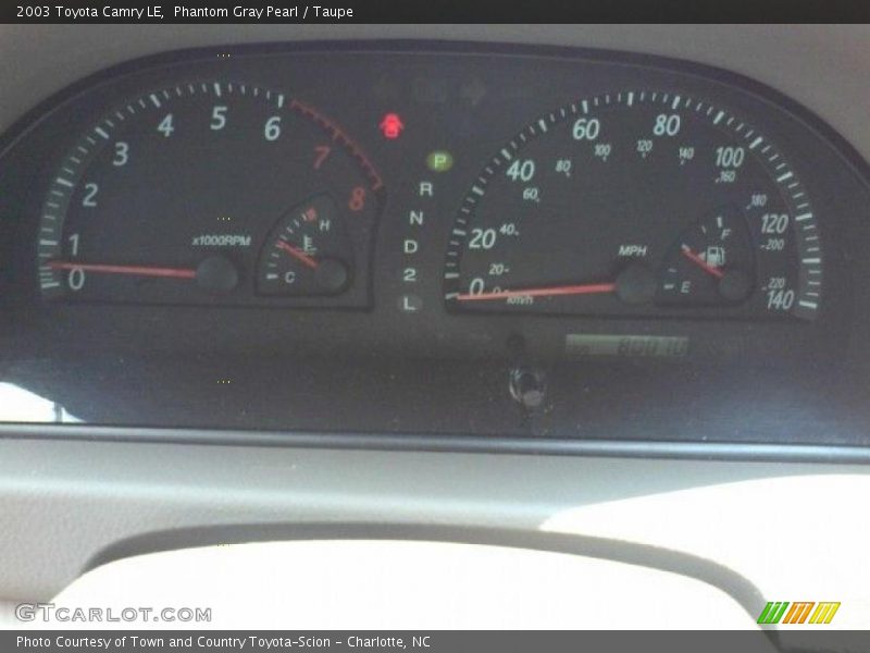 Phantom Gray Pearl / Taupe 2003 Toyota Camry LE
