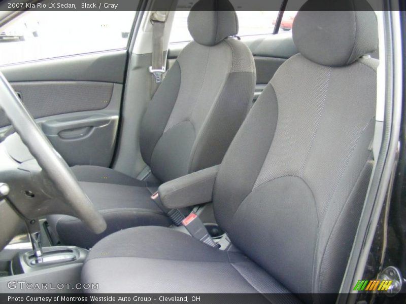 Black / Gray 2007 Kia Rio LX Sedan