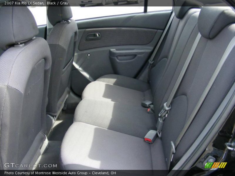 Black / Gray 2007 Kia Rio LX Sedan