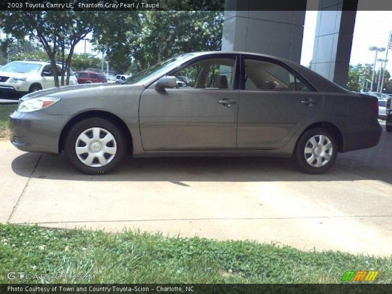 Phantom Gray Pearl / Taupe 2003 Toyota Camry LE