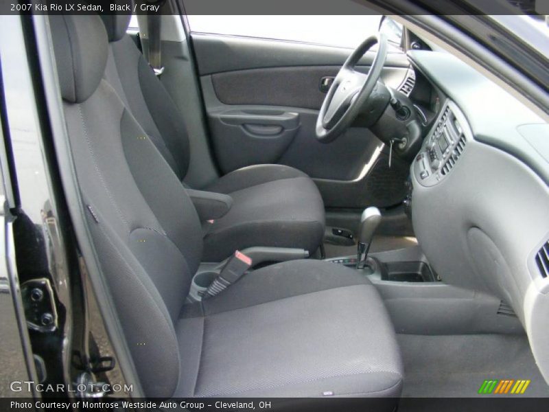 Black / Gray 2007 Kia Rio LX Sedan